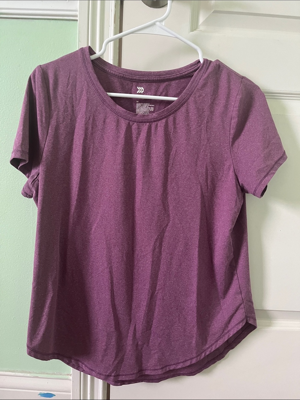all in motion Short Sleeve Scoop Neck Top - Plum